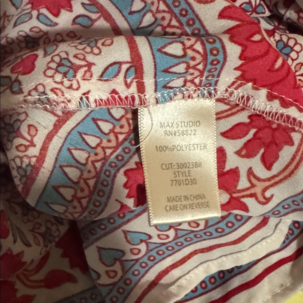 Max Studio Boho Patterned Blouse - image 8